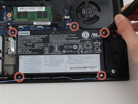 lenovo thinkpad  internal battery replacement ifixit repair guide