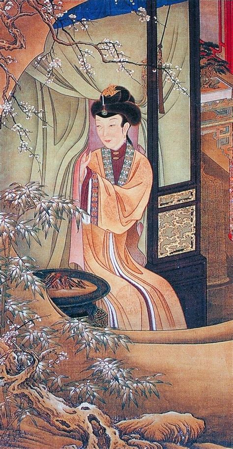 chinese traditional beauty painting  kangxi reign  qing dynasty httpwwwinteractchina