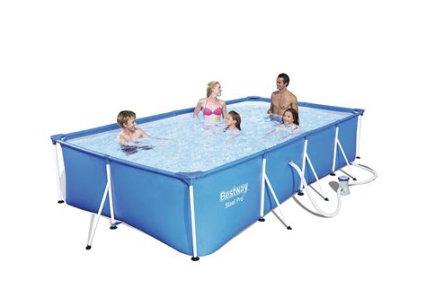 bestway steel pro swimming pool 5700 liters blue 4m x 2m x 81cm