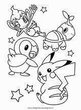 Coloring Piplup Pages Pikachu Library Clipart Coloriage sketch template