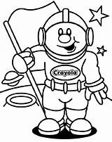 Crayola Astronaut sketch template