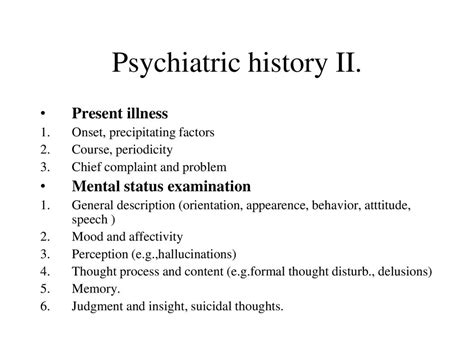 manifestation  psychiatric symptoms