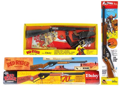 Daisy Bb Guns 4 Red Ryder Model 1938 W Box 30 L Red