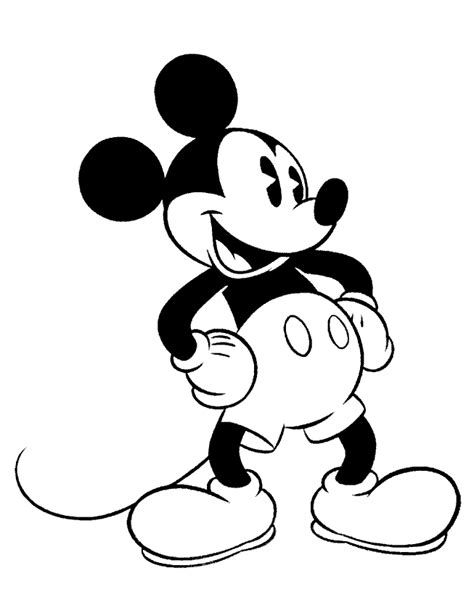 mickey mouse coloring pages coloring pages  print