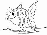Fish Preschool Pages Coloring Animals Printable Kindergarten sketch template
