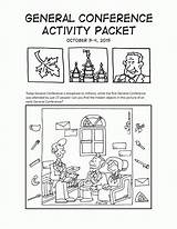 Coloring Conference General Pages Printable Perfect Lds Activity Kids October Choose Board sketch template