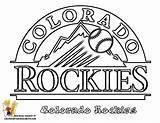 Coloring Rockies Colorado sketch template