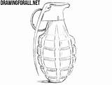 Grenade Draw Drawing Weapons Drawingforall Ayvazyan Stepan Tutorials Posted sketch template