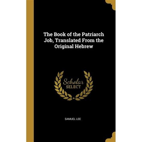 book   patriarch job translated   original hebrew