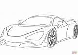 Mclaren Coloring 720s Pages Printable Drawing Cars Supercoloring Categories sketch template