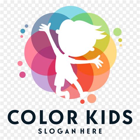 color kids logo isolated  transparent background png similar png
