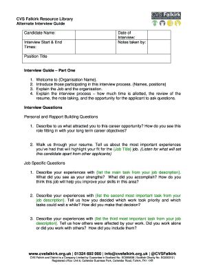 fillable  interview outline  question template fax email print