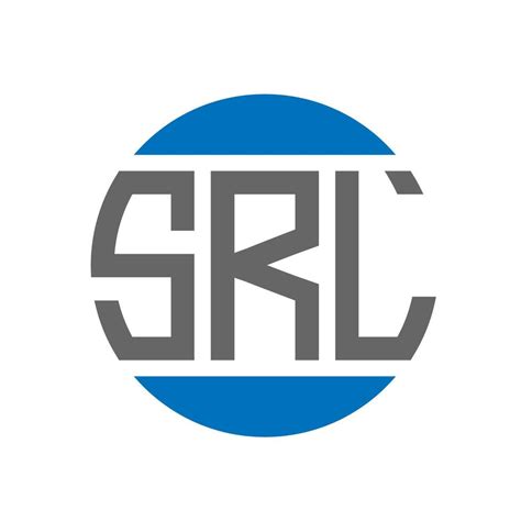 srl letter logo design  white background srl creative initials circle logo concept srl