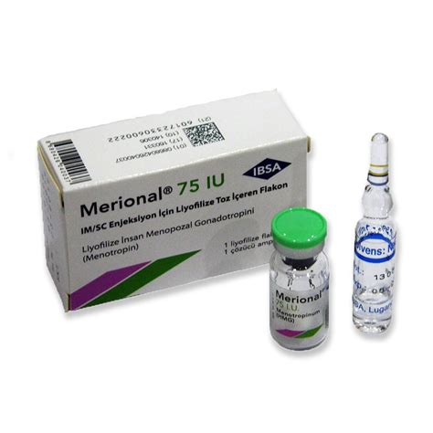 human menopozal gonadotropin 1vial [75iu vial] ibsa merional