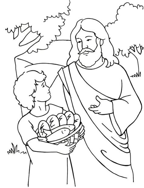 miracles  jesus coloring page netart
