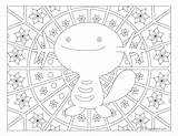 Pokemon Wooper Coloring Printable Windingpathsart Pages Mandala Choose Board sketch template