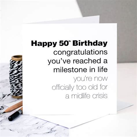 50th Birthday Card For Men By Coulson Macleod