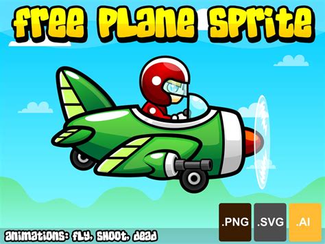 plane sprite game art