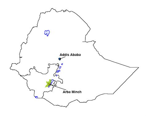 map  ethiopia showing  study area arba minch  catchment area  scientific