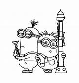 Despicable Coloring Kids Pages Color Funny sketch template