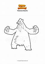 Beartic Ausmalbild Coloriage Enton Gigamax Machamp Supercolored Siberio Hatterene Ausmalbilder sketch template