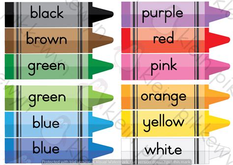 colour crayons teacha