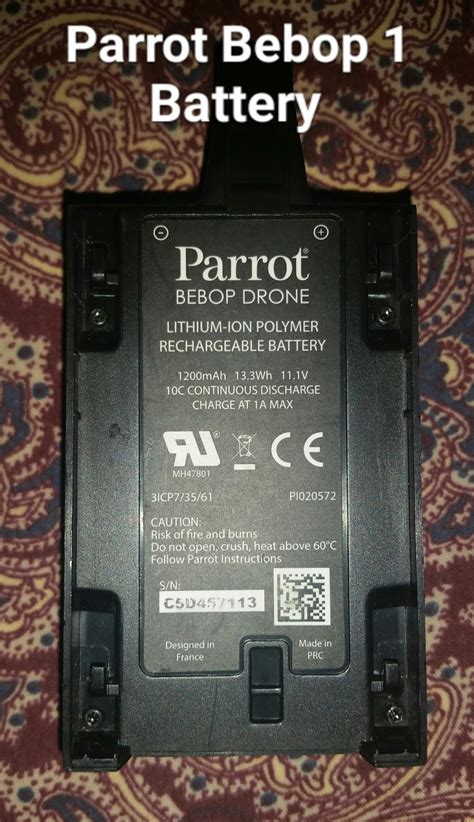 high pro glow parrot bebop  battery charging