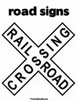 Coloring Sign Printable Signs Pages Road Stop Railroad Crossing Kids Clipart Clip Popular Coloringhome Library Post Printablee sketch template