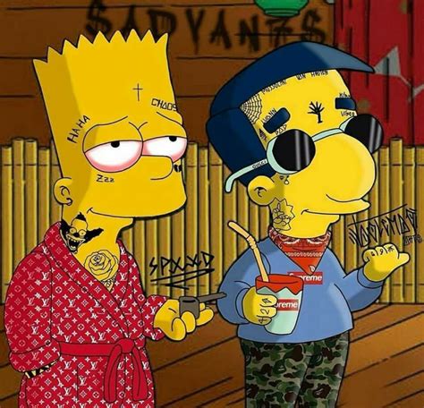 Supreme Bart Simpson Wallpapers Top Free Supreme Bart Simpson