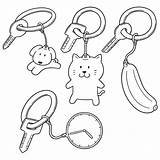 Keychains sketch template