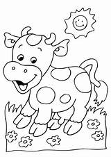 Cow Mewarnai Sapi Tulamama Preschool Sebarkan sketch template