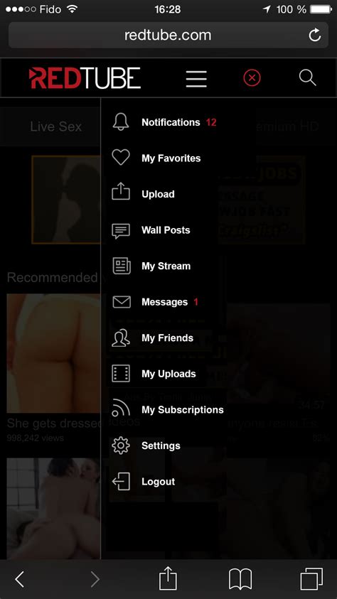 new feature private messaging is now available on mobile redtube porn blog