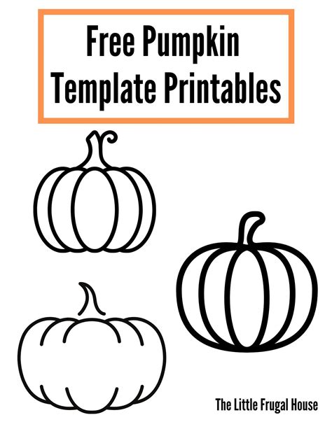 mini pumpkin template printable