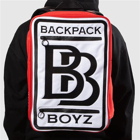 bpb backpack  red white backpacks buy backpack boyz