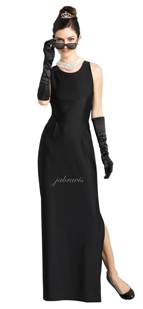 audrey hepburn breakfast at tiffany s long black gown size m 8 10 new ebay