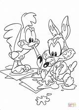 Colorear Dibujos Coyote Looney Tunes Correcaminos Toons Wile sketch template