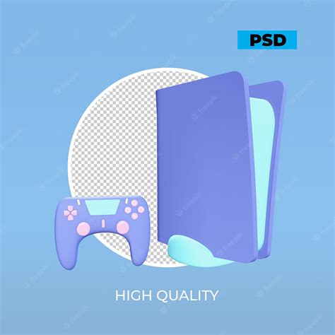 premium psd  render playstation