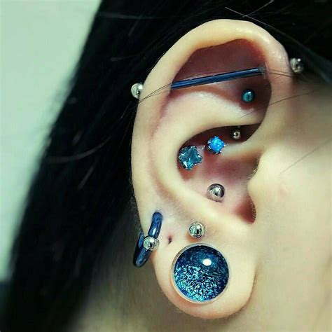 gorilla glass plug with cartilage piercings plugs tunnels and weights emo piercings ear