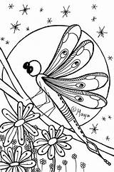 Kleurplaat Libelle Volwassenen Konijn Kleurplaten Mamamaai Insecten Bezoeken Downloaden Kinderen sketch template