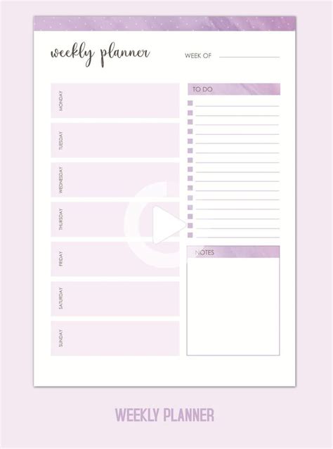 pin  calendar journal planner pages printable planner pages weekly planner  printable