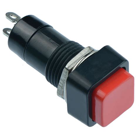 Green Off On Momentary Square Push Button Switch 12mm Spst Switch