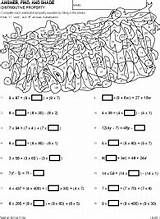 Math Worksheets Teaching Algebra Coloring Property sketch template