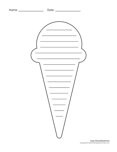 ice cream templates  coloring pages   ice cream party