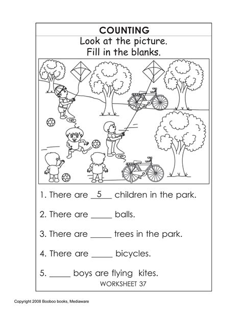 worksheets  kindergarten