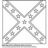 Flag Coloring Confederate Battle Pages War Civil America States Rebel Printable American Union Template Flags Drawing Heritage Pattern Heart Book sketch template