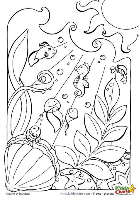 ocean floor pages coloring pages