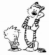 Calvin Hobbes Coloring Stuffed Tiger Sheet Boy Little His Sheets Children Small sketch template