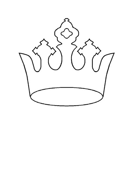 printable crown template  king