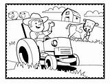 Coloring Traktor Farm Pages Ausmalbilder Tractor Easy Printable Zum Kids Malvorlagen Mit Basteln Farmer Ausdrucken Colour Und Riding Kindern sketch template