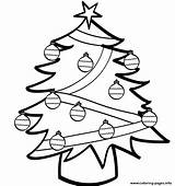 Christmas Coloring Tree Simple Decorated Pages Clipart Printable Cliparts Color Clip Navidad Colorear Para Blank Arbol Dibujo Coloriage Kids Navidenos sketch template